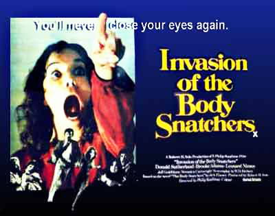‘Body Snatchers’ 1978 style, a worthy sequel